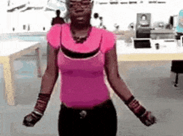 Girl dancing with hip movements